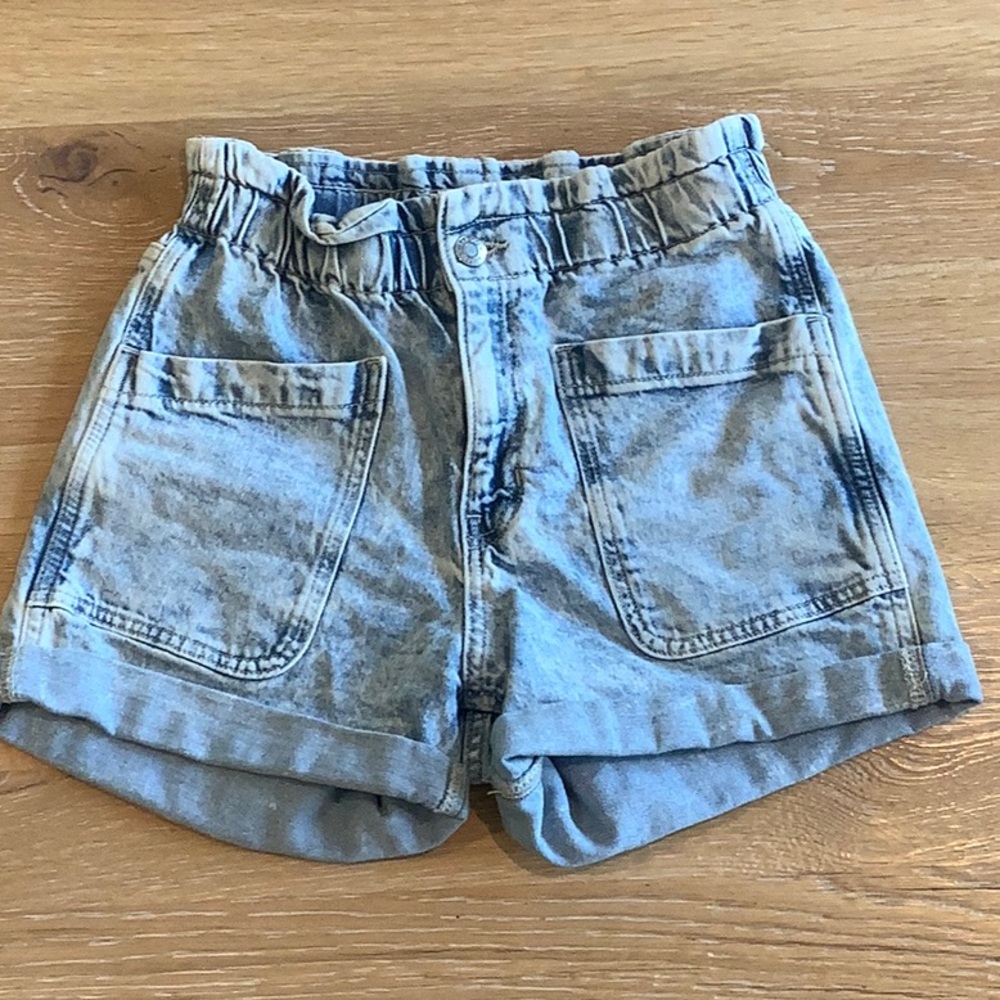 Gap girls paper bag waist mom jean shorts